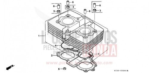 CYLINDRE CM125CJ de 1988